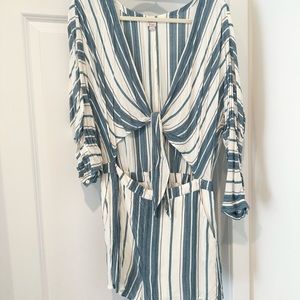 EUC striped romper